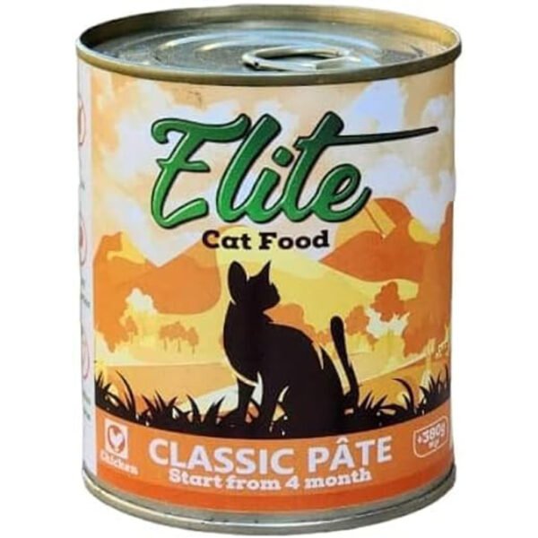Ellite Cat Can Pate Pick (10 Cans) With Chicken 380gx10