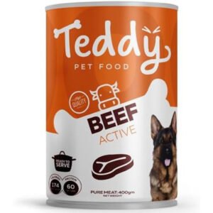 Teddy Pet Food - Dog - Active- Beef 400Gm (10 Cans)