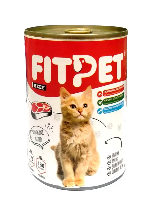 FitPet With Beef For Cat's 400 gm (10 Cans)
