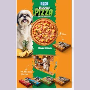 Orgo Delicious Dog Pizza Treats, Hawaiian Flavour, 8 Slices