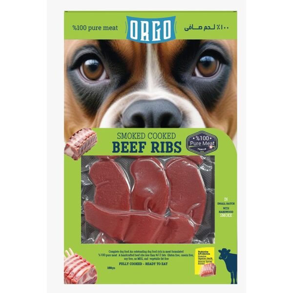 Orgo Smoked Cooked - Beef Ribs- 150 Gm-100% Pure Meat