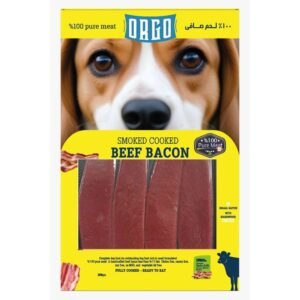 Orgo Smoked Cooked Beef Bacon, 150g, 100% Pure Meat