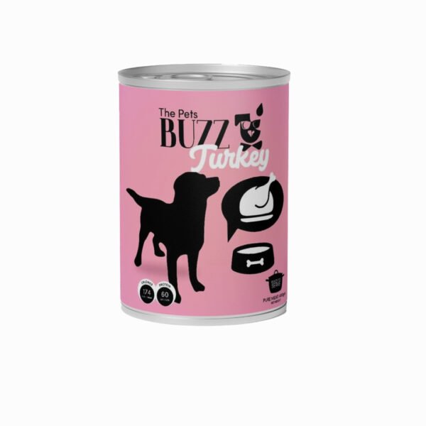 The Pets Buzz Turkey Dog Wet Food, 400g, Pack of 6 Cans
