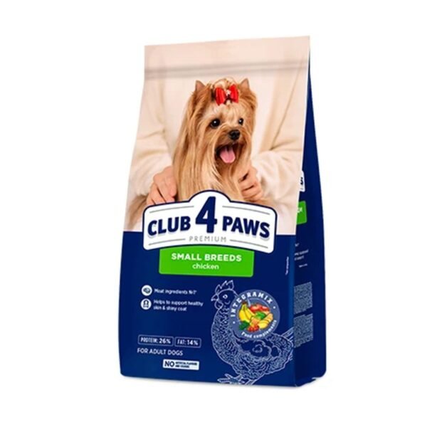 CLUB 4 PAWS For Small Breeds PREMIUM for adult dogs With Chicken 2KG
