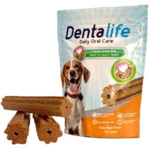 Denta Life Daily Oral Care Dog Dental Treats, Beef Flavour, (Adult Dogs)