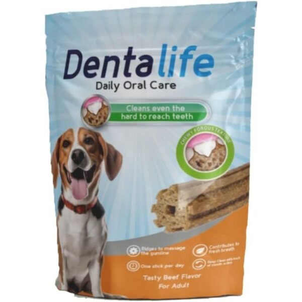 Denta Life Daily Oral Care Dog Dental Treats, Beef Flavour, (Adult Dogs) - Image 3