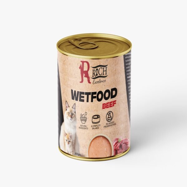 Rich Cat Can Food (6Pcs) Avilable in (Chicken&Shrimp-Chicken-Beef-Seafood) - Image 2
