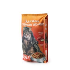 Juicy Bites Working Mother Premium Adult Cat Food, Crunchy and Creamy Dry Kibble, 2KG